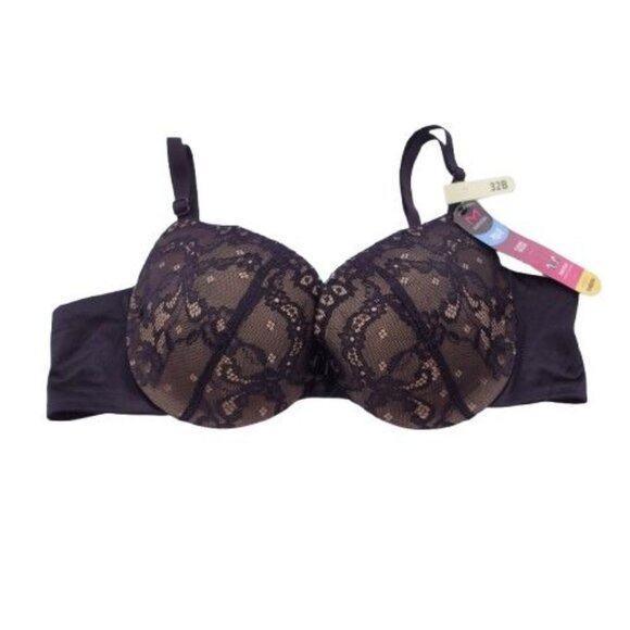 NEW Maidenform Love the Lift Push Up Underwire Bra Black Size 32B DM9900 - Picture 1 of 5